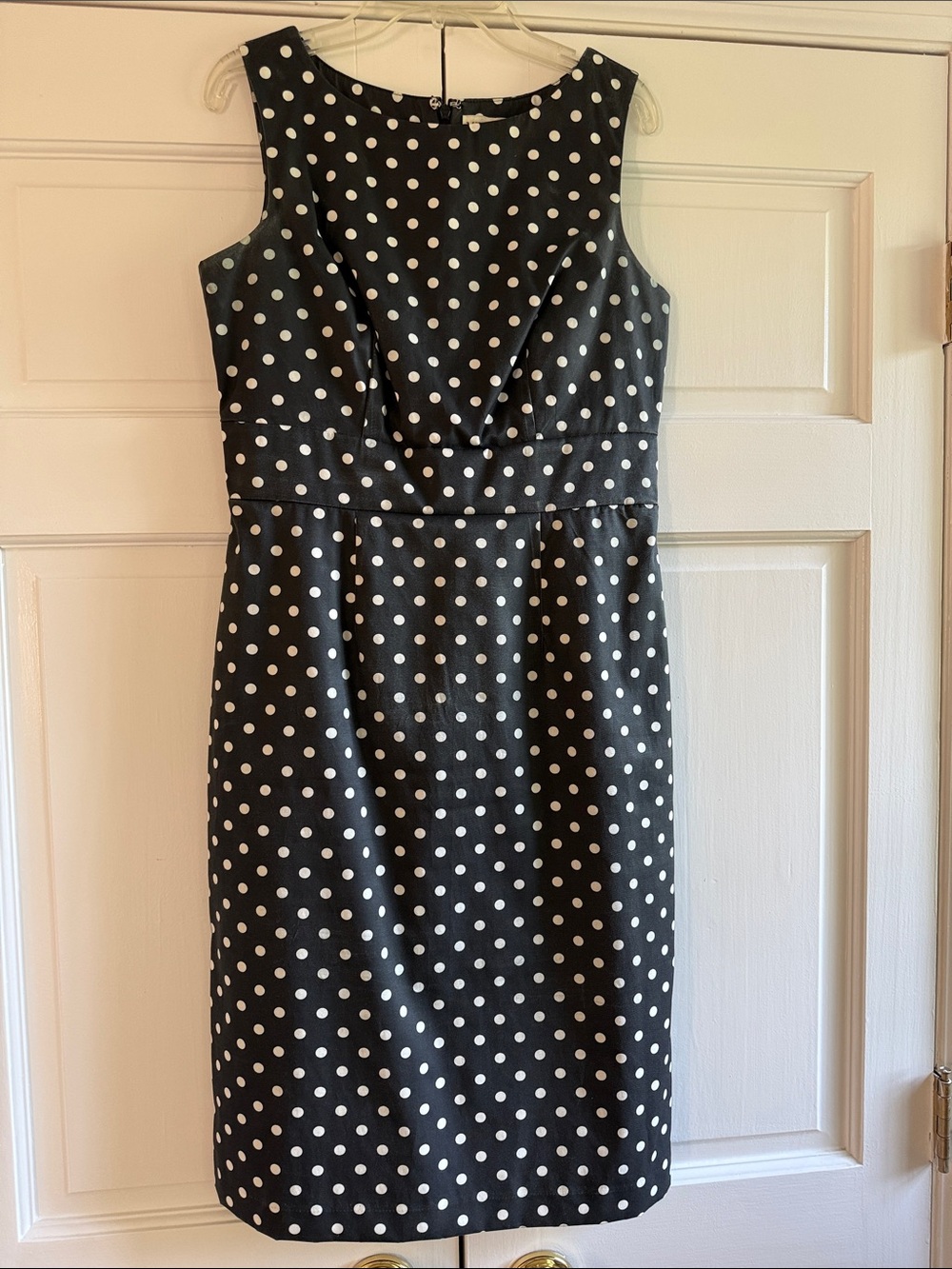 Merona Black and White Polka Dot Midi Dress